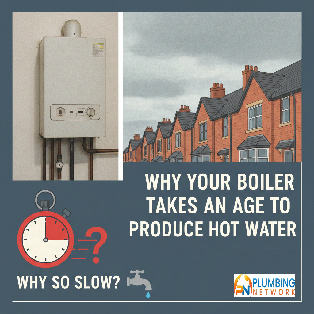 what causes delayed hot water in a boiler