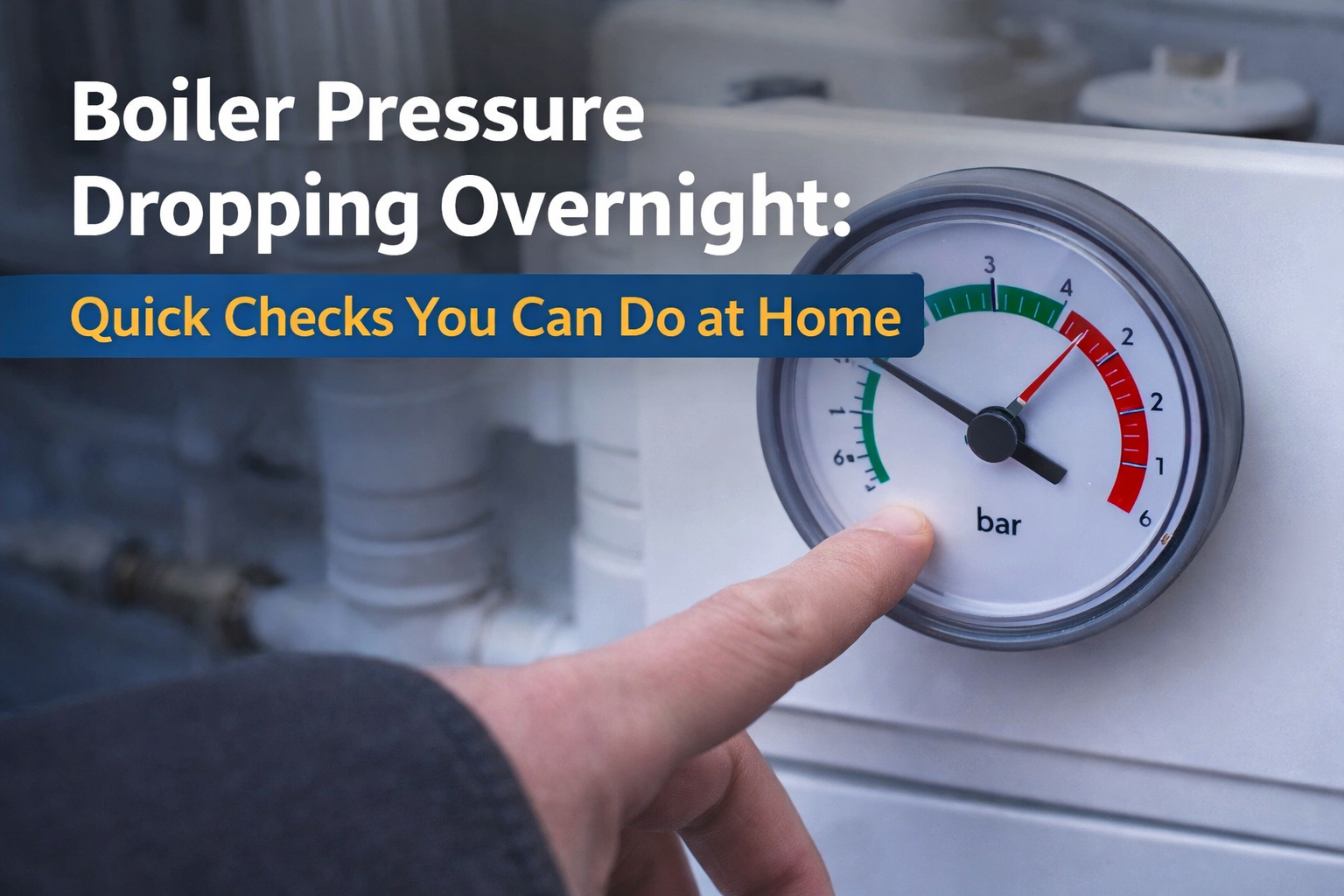 boiler pressure dropping overnight