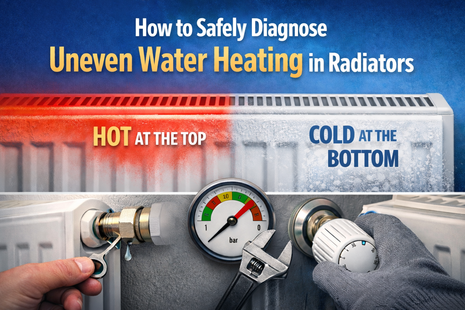how to diagnose uneven radiator heating