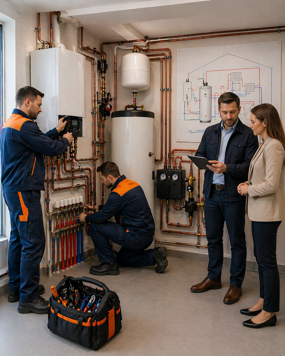 Full central heating system installations Sheffield