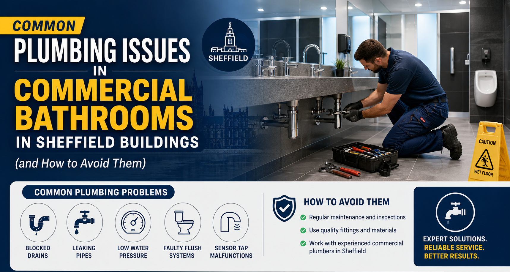 Commercial Bathroom Plumbing Issues in Sheffield Buildings